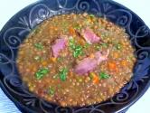 Braised Ham Hock Lentil Soup
